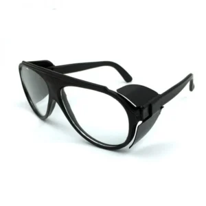 عینک سنگبری ایمنی سفید شیشه ای 110 تک پلاست