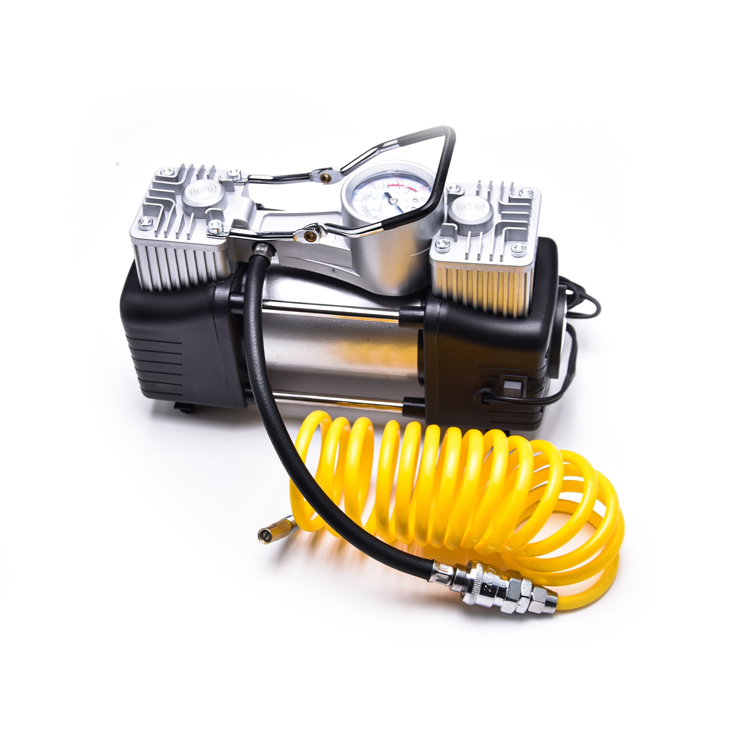 کمپرسور باد فندکی 2 سیلندر توربو با لوازم کامل - Image 4