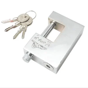 قفل کتابی فولادی سایز ۱۰۰ ضدبرش کلید ۴ پر آریا